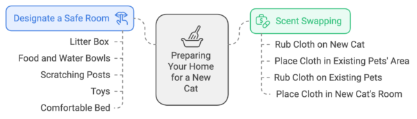 Cat Introduction Prepare your home Infographic