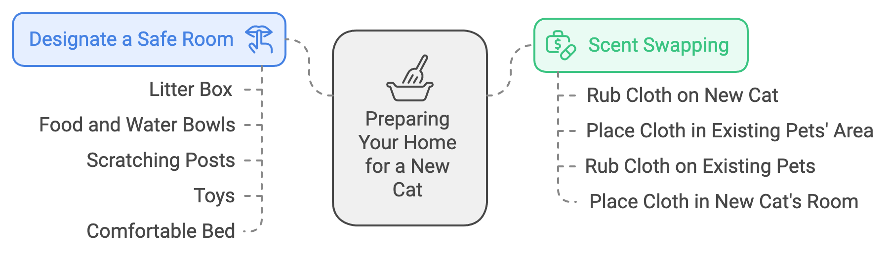 Cat Introduction Prepare your home Infographic