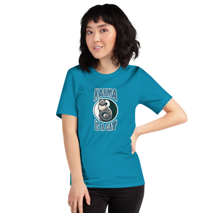 Karma is a Cat - Mystical Tee for Feline Lovers - Image 7