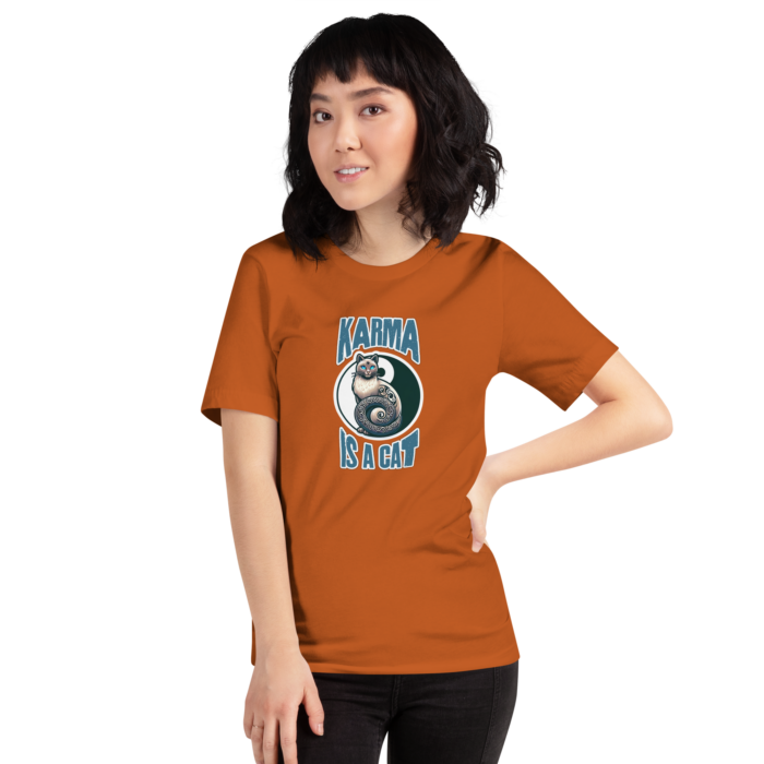 Karma is a Cat - Mystical Tee for Feline Lovers