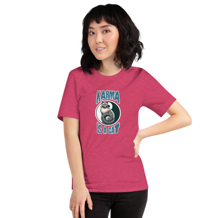 Karma is a Cat - Mystical Tee for Feline Lovers - Image 4