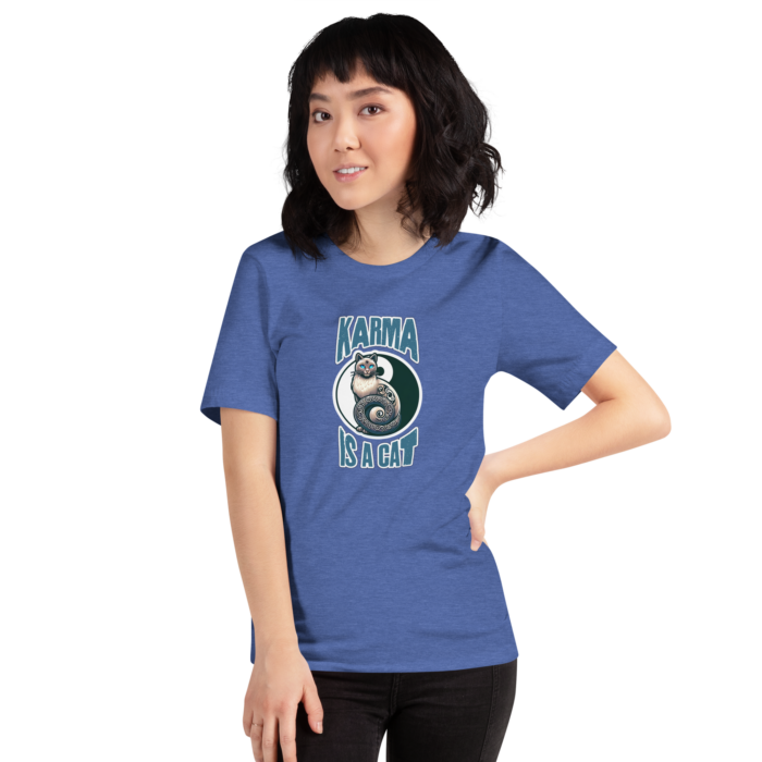 Karma is a Cat - Mystical Tee for Feline Lovers - Image 6