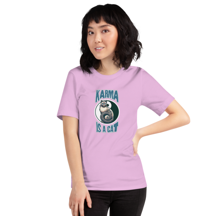 Karma is a Cat - Mystical Tee for Feline Lovers - Image 9