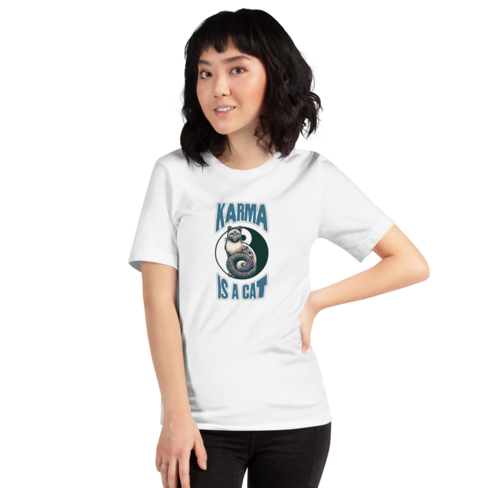 Karma is a Cat - Mystical Tee for Feline Lovers - Image 11