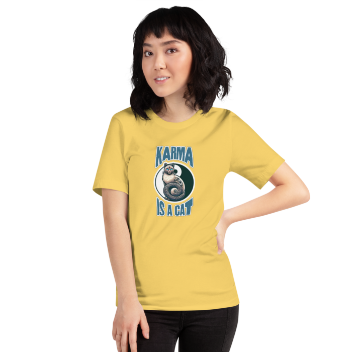 Karma is a Cat - Mystical Tee for Feline Lovers - Image 10