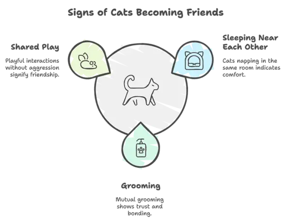 How to get cats to like each other infographic
