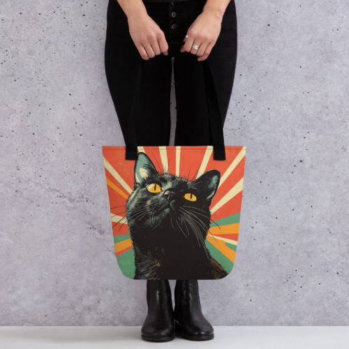 Black Cat Tote Bag