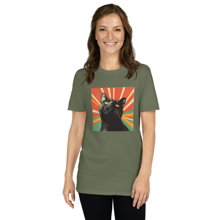 Black Cat Vibes - Short-Sleeve Unisex T-Shirt - Image 5