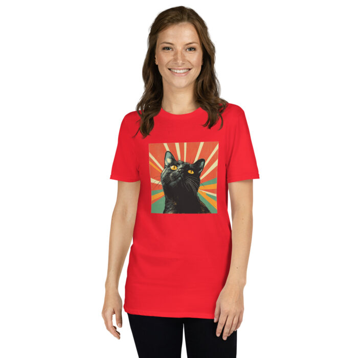 Black Cat Vibes - Short-Sleeve Unisex T-Shirt - Image 2