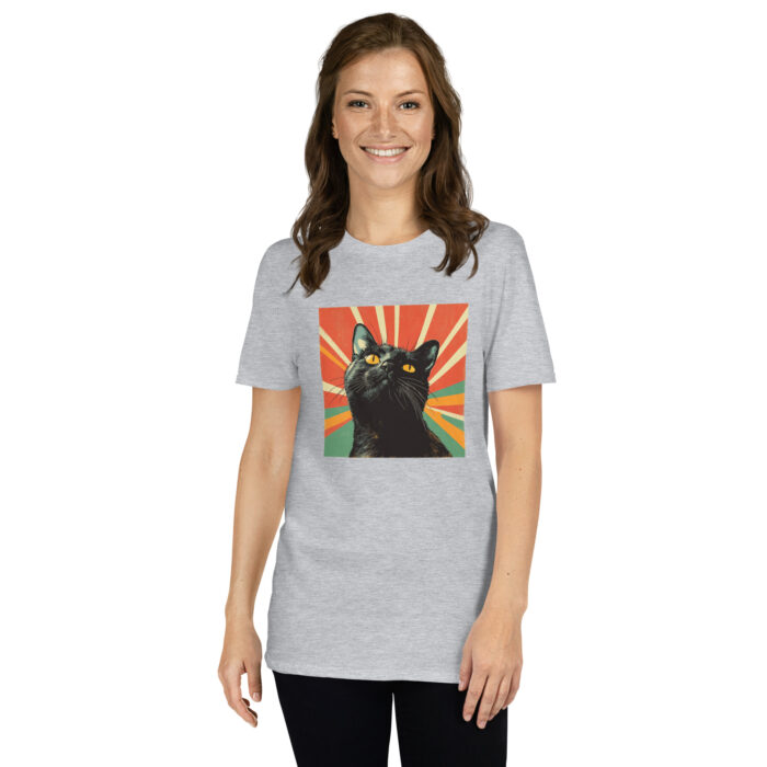 Black Cat Vibes - Short-Sleeve Unisex T-Shirt - Image 9