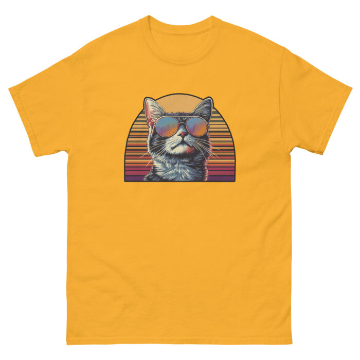 The Retro Cool Cat Unisex classic tee - Image 8