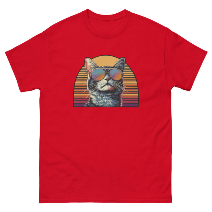 The Retro Cool Cat Unisex classic tee - Image 2