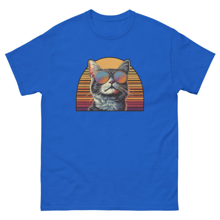 The Retro Cool Cat Unisex classic tee - Image 4