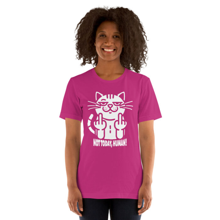 Not Today, Human – Cats Flipping You Off Unisex T-Shirt - Image 5