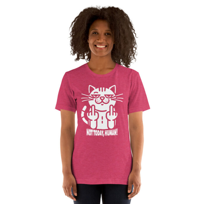 Not Today, Human – Cats Flipping You Off Unisex T-Shirt - Image 6