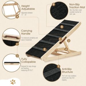 Adjustable Pet Ramp for All Dogs and Cats