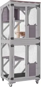 Aivituvin AIR22-M Medium Wooden Outdoor Cat Catio