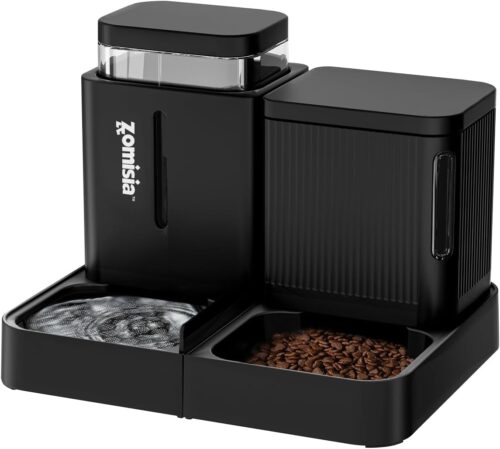 ZOMISIA Automatic Cat Feeder and Water Dispenser Set
