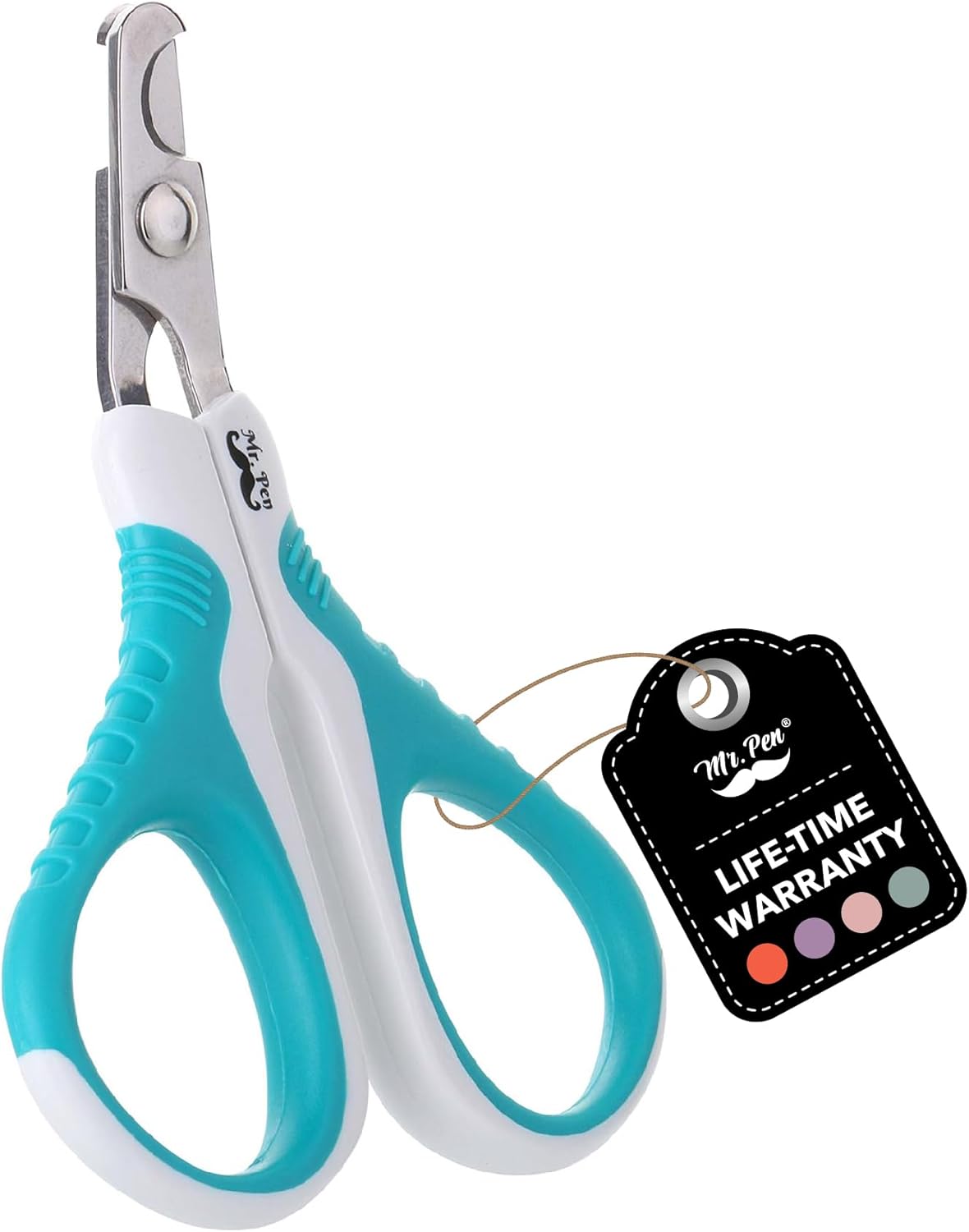 Mr. Pen stainless steel cat nail clipper with non-slip handle
