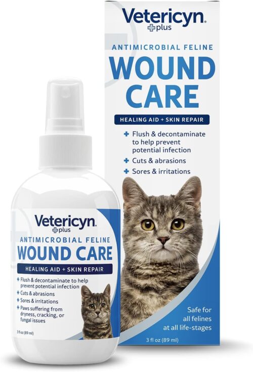 Vetericyn Plus cat wound care spray feline healing aid 3oz