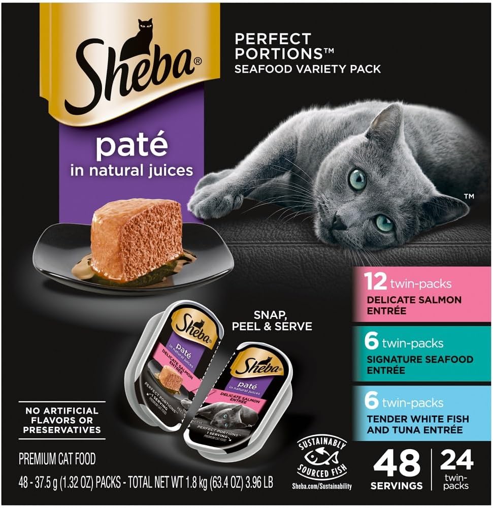 Sheba Perfect Portions Wet Cat Food Seafood Variety