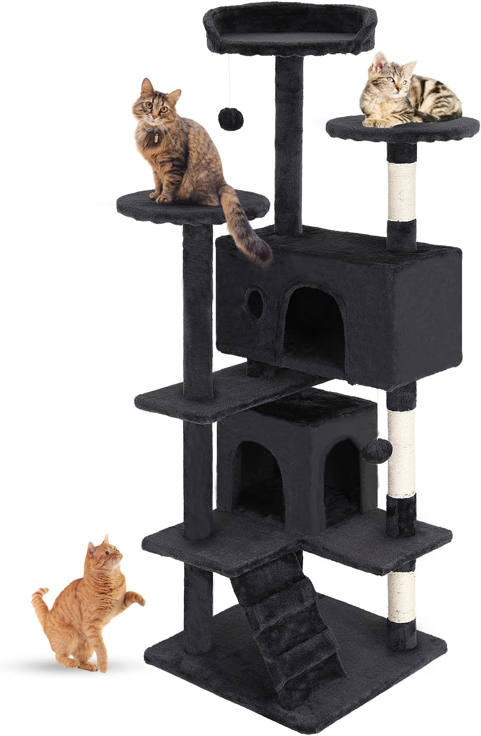 FDW 54-inch Multi-Level Cat Tree Tower